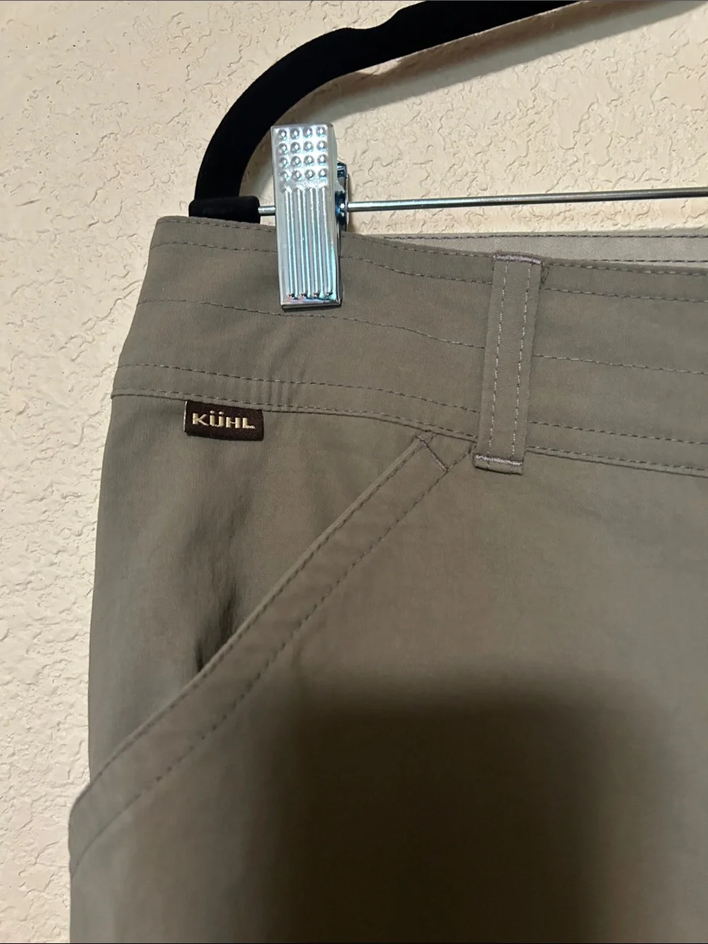 Kuhl Renegade Men’s Outdoor Pants 36x32 Olive Gray Stretch Hiking Travel